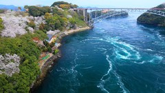 Landscapes nature coast Japan Bridges bay bridge