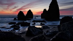 Landscapes nature coast rocks skyscapes