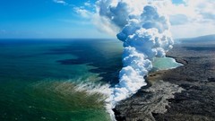 Landscapes nature coast Volcanoes MAGMA