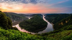 Landscapes nature curve rivers skies