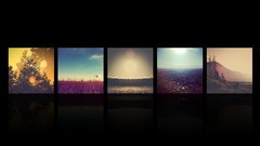 Landscapes nature dark reflections cityscapes