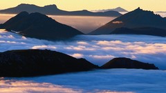 Landscapes nature dawn Australia south mist national park West 