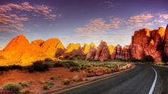 Landscapes nature deserts roads