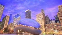 Landscapes nature evening Chicago reflections mirrors illinois 