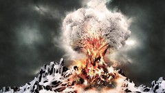 Landscapes nature explosions eruption