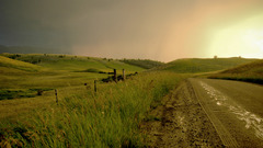 Landscapes nature fields roads