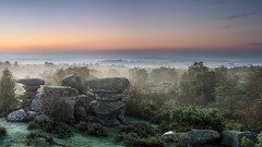 Landscapes nature fog