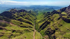 Landscapes nature grass blue Mountains clouds Green Dragons 