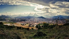 Landscapes nature grass clouds sky top view
