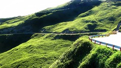 Landscapes nature grass hills roads hillside
