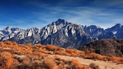 Landscapes nature grass Mountains autumn bushes
