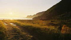 Landscapes nature grass Mountains fields sunlight