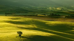 Landscapes nature grass Mountains hills Green shades
