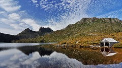 Landscapes nature grass water Mountains clouds lakes national 