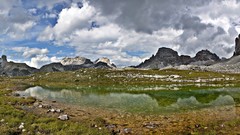 Landscapes nature grass water Mountains clouds summer Green 
