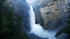 Landscapes nature gray rocks falls