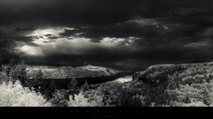 Landscapes nature grayscale
