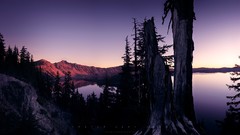 Landscapes nature Greg Martin crater lake