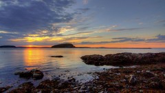 Landscapes nature Harbor acadia