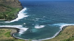 Landscapes nature Hawaii Beaches black sand