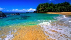 Landscapes nature Hawaii Beaches Kauai