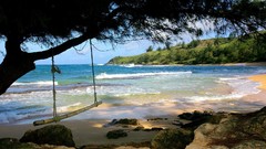 Landscapes nature Hawaii Beaches Kauai