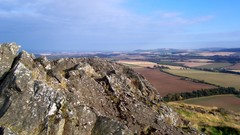 Landscapes nature hills horizon Scotland rocks fields HDR 