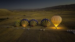 Landscapes nature hot air balloons