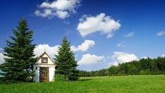 Landscapes nature houses churches