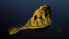 Landscapes nature Islands lakes lithuania aerial view aerial 