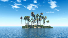 Landscapes nature Islands Sea