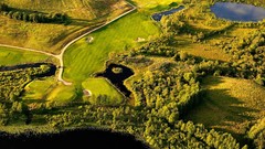 Landscapes nature lakes lithuania Golf Course Baltic states 