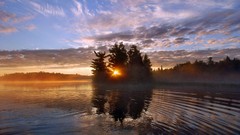 Landscapes nature land Canada lakes sunlight