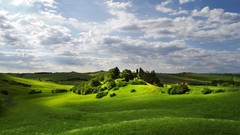 Landscapes nature light meadows
