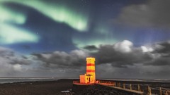 Landscapes nature lights iceland