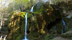 Landscapes nature moss germany Wood rocks falls