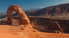 Landscapes nature Mountains arches landmark rock formations