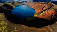 Landscapes nature Mountains Arctic lakes