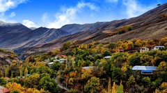 Landscapes nature Mountains autumn