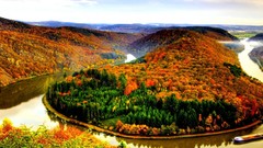 Landscapes nature Mountains autumn forests