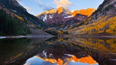 Landscapes nature Mountains autumn rivers highterrain