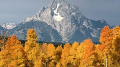 Landscapes nature Mountains autumn Wyoming mount