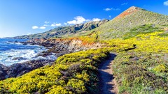 Landscapes nature Mountains California Beaches