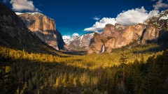Landscapes nature Mountains California cliffs Yosemite National 