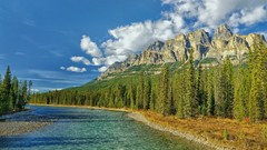 Landscapes nature Mountains Canada rivers forests