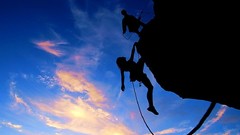 Landscapes nature Mountains climbing