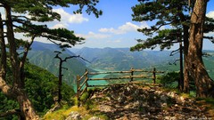 Landscapes nature Mountains clouds
