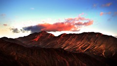 Landscapes nature Mountains clouds