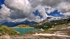 Landscapes nature Mountains clouds