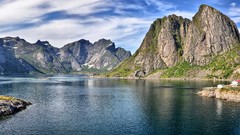 Landscapes nature Mountains clouds